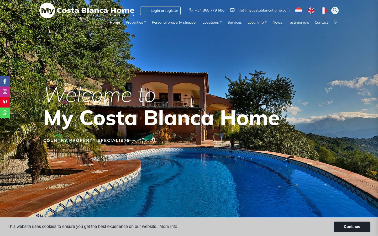 My Costa Blanca Home · HOMEPAGE_SCREENSHOT