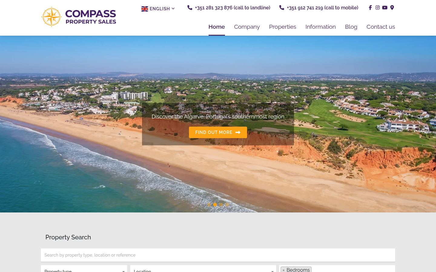Compass Property Sales · HOMEPAGE_SCREENSHOT