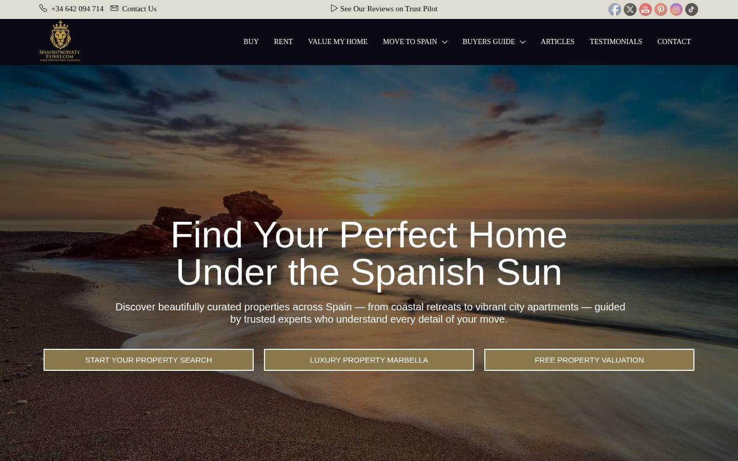 Spanish Property Expert · HOMEPAGE_SCREENSHOT