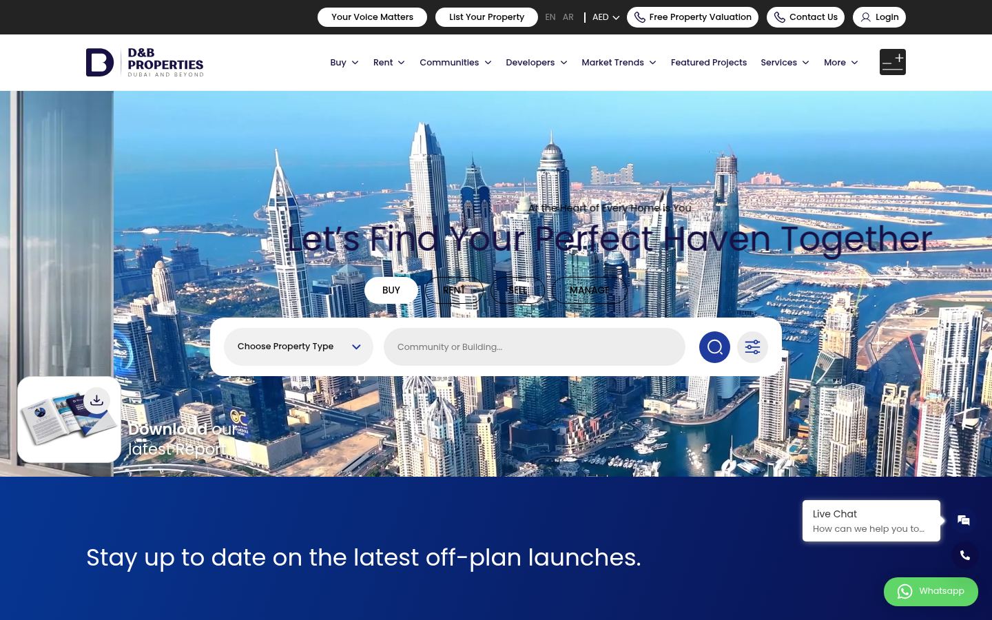 D&B Properties · HOMEPAGE_SCREENSHOT