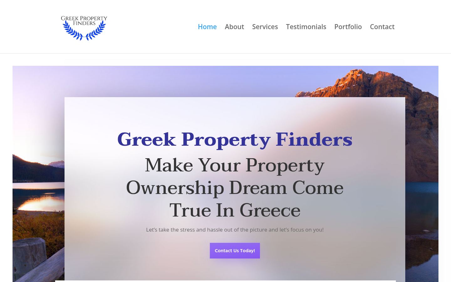 Greek Property Finders · HOMEPAGE_SCREENSHOT