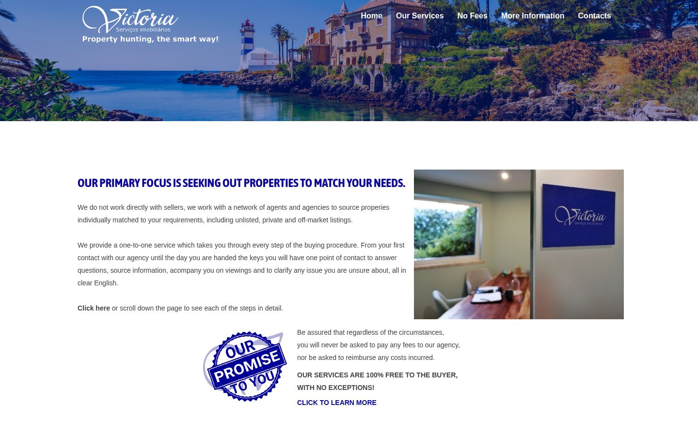 Victoria Servicos Imobiliarios · HOMEPAGE_SCREENSHOT