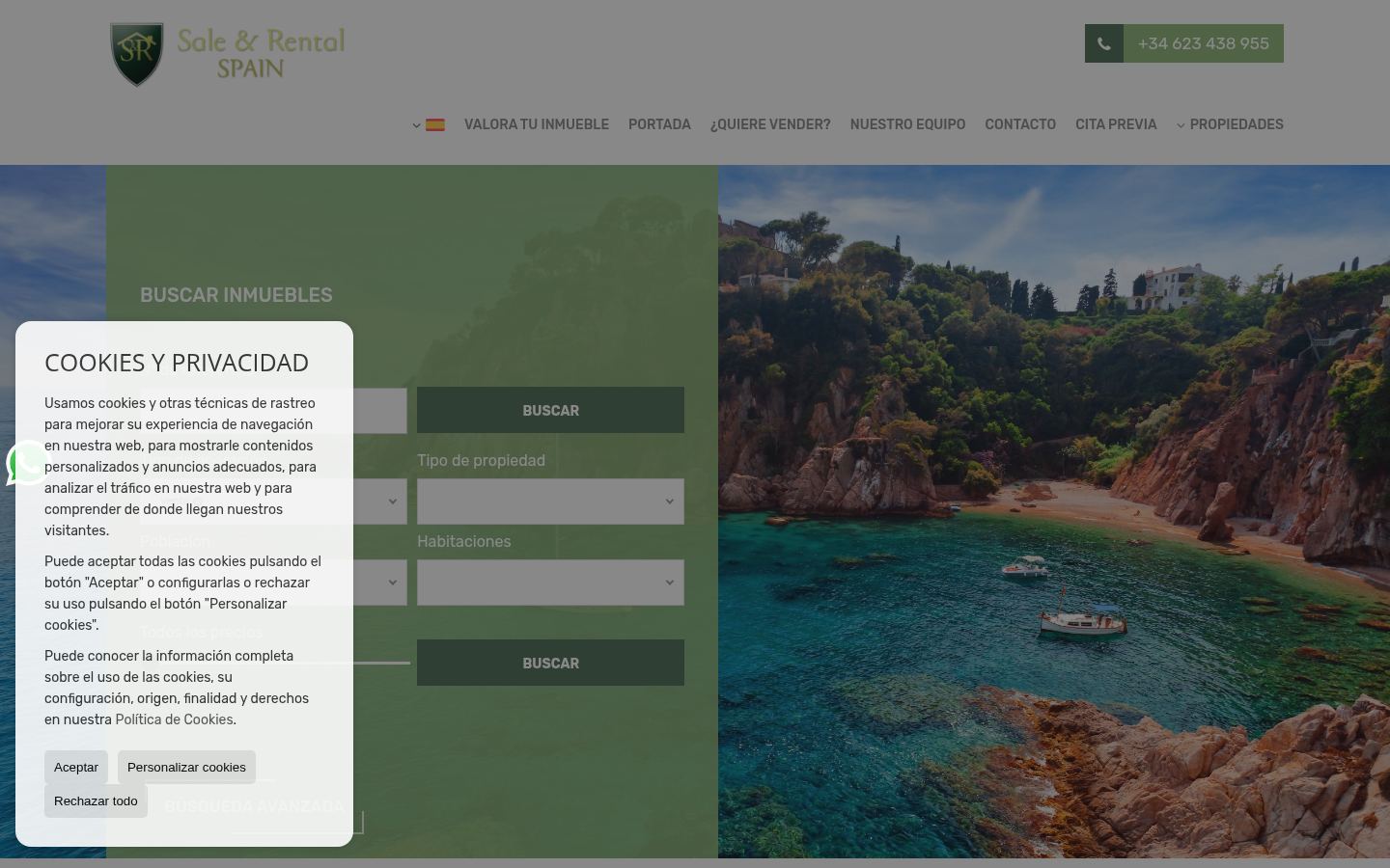 Sale And Rental Spain · HOMEPAGE_SCREENSHOT