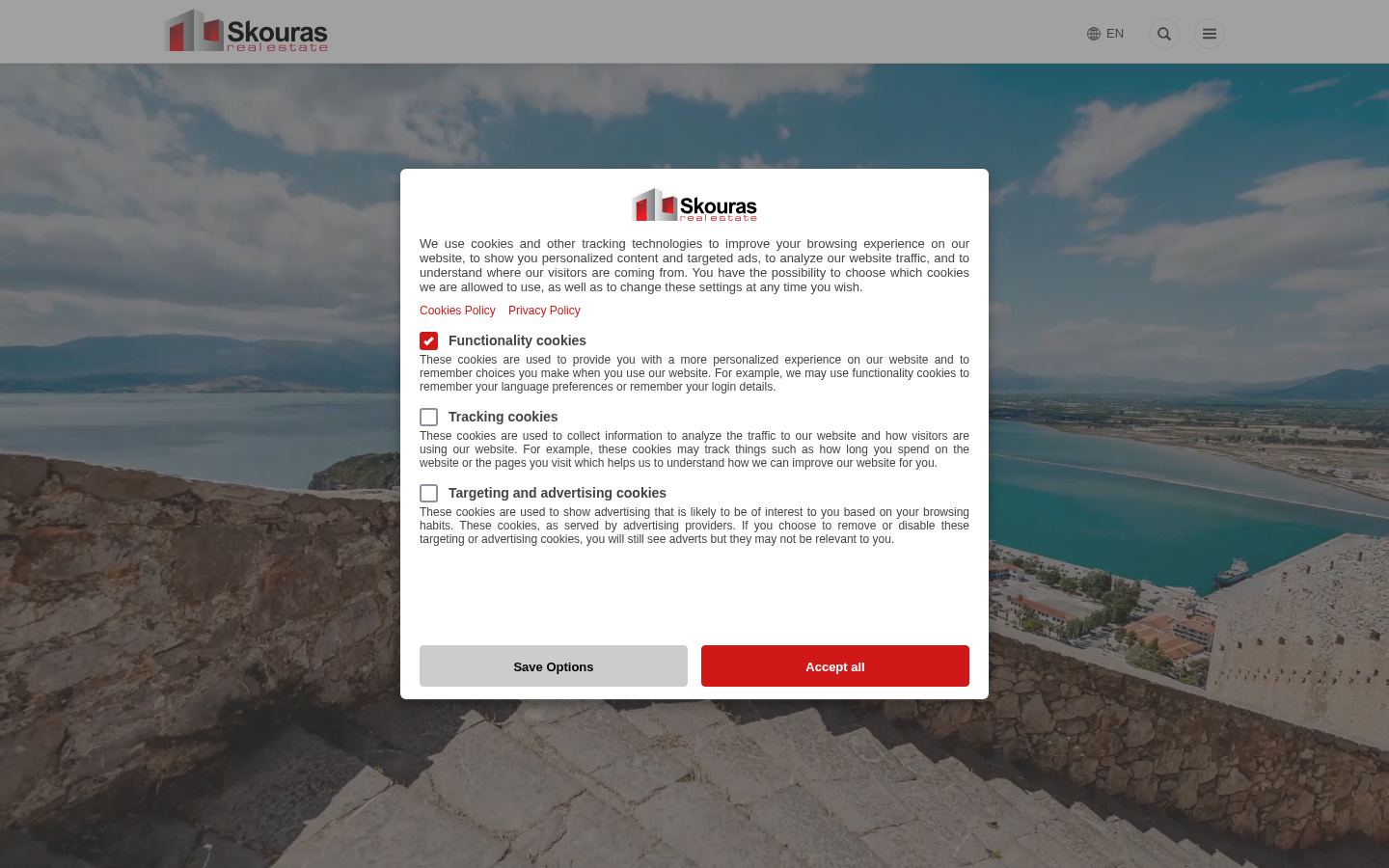 Skouras Real Estate · HOMEPAGE_SCREENSHOT