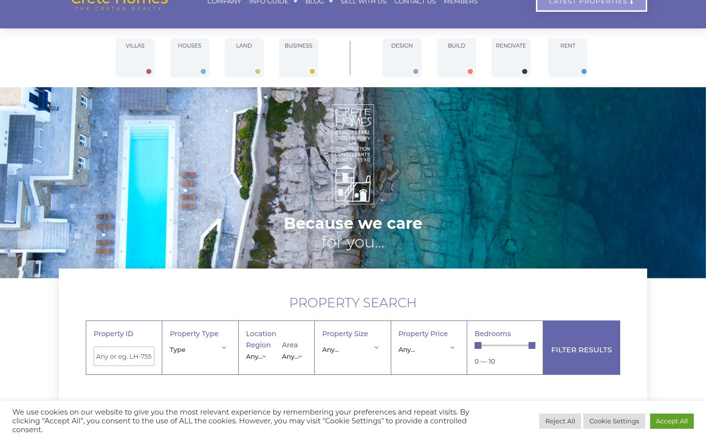 Crete Homes · HOMEPAGE_SCREENSHOT