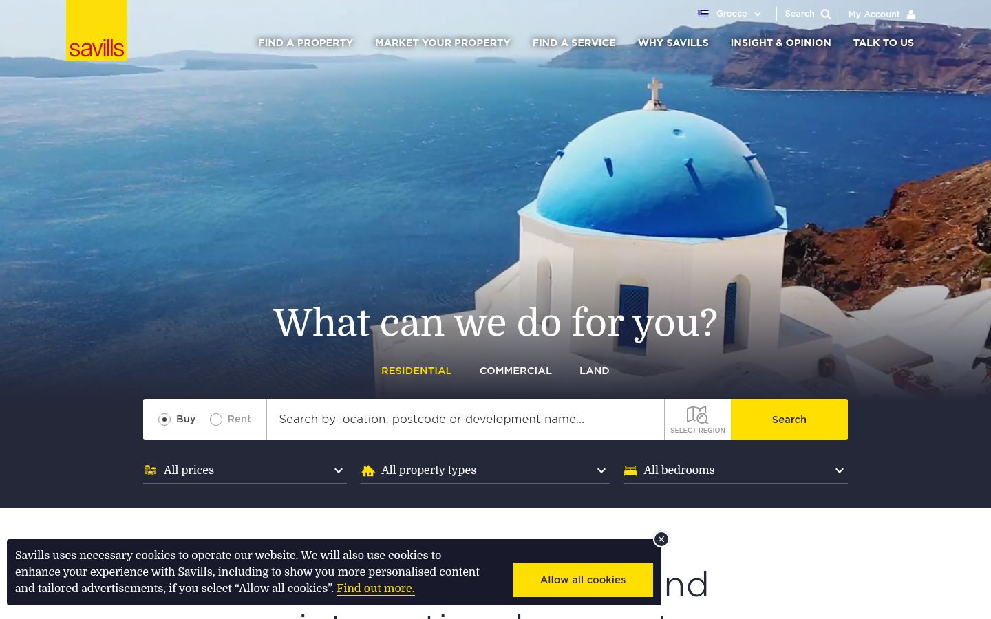 Savills Greece · HOMEPAGE_SCREENSHOT