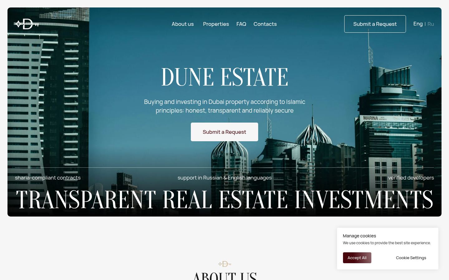 Dune Estate &middot; HOMEPAGE_SCREENSHOT